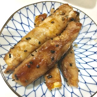 ボリューム満点！肉巻きサツマイモ